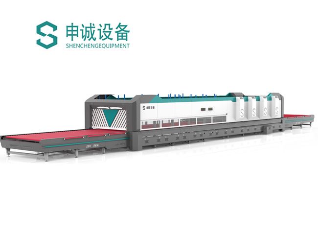 节能型通过式强制对流单室钢化炉