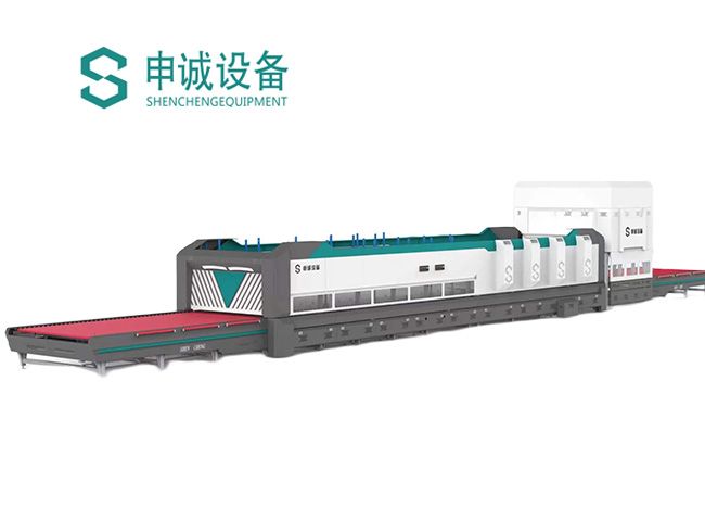 节能型通过式强制对流平弯双向钢化炉